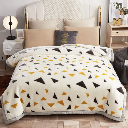 European Style Warm Raschel Blanket for Winter High End Soft  Warmth