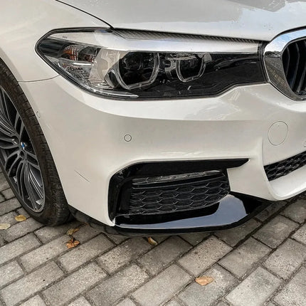 1Pair Front Bumper Lip Splitter For BMW 5 Series G30 G31 G38 520i 525i 530i 540i M Sport 2017-2020 Spoiler Diffuser Cover
