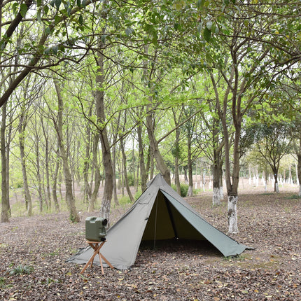 Tomshoo Flame-retardant Pyramid Hot Tent Outdoor Camping Waterproof Teepee Tent 1Person Tipi Tent Winter Stove Tent w Snow Skirt