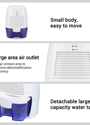Electric Dehumidifier Air Purifier Home Use USB Mute Moisture Absorbers Air Dryer For Home Room Office Kitchen Deodorizer Dryer