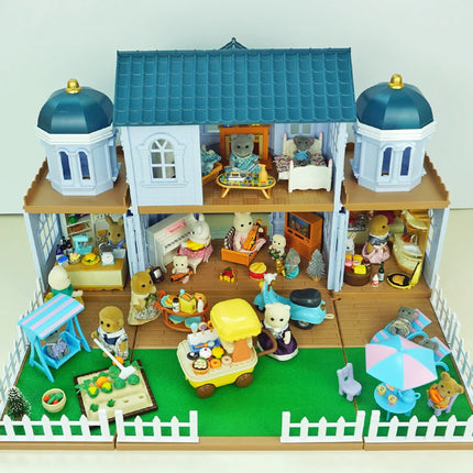 Dollhouse Castle Treehouse Auditorium Play House Miniature Furniture Model Kitchen Toy Girls Gift