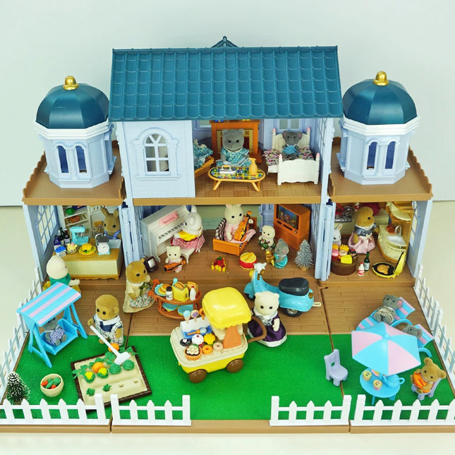 Dollhouse Castle Treehouse Auditorium Play House Miniature Furniture Model Kitchen Toy Girls Gift