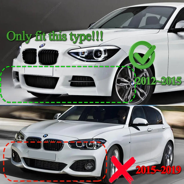 Car Front Bumper Lip Spoiler Splitter Diffuser Bodykits Tuning For BMW F20 F21 120d 120i M135i M-Sport 2012-2015 Pre-facelift