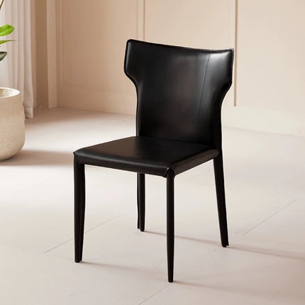 Leather Meeting Sedentary Dining Chair Luxury Backrest Comfortable Simple Dining Chair Hotel Restaurant Cadeiras Home Furniture