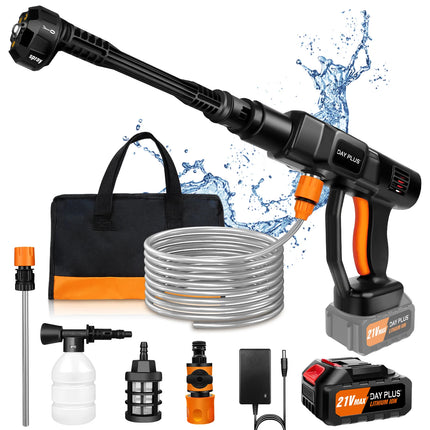 Brushless 21V Electric High Pressure Washer Cordless Efficient Car Garden