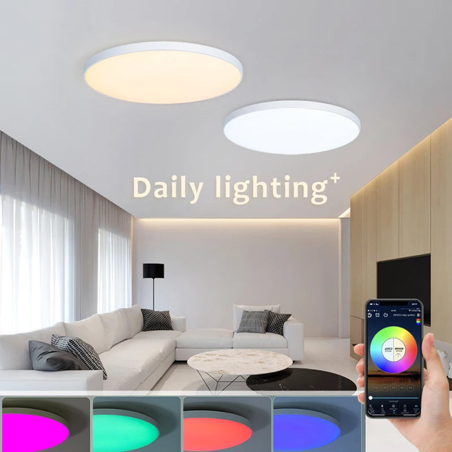 Smart Ceiling light 220V 30W Smart lamp for room App Voice Control Alexa/Google Remote Control led lights For Bedroom