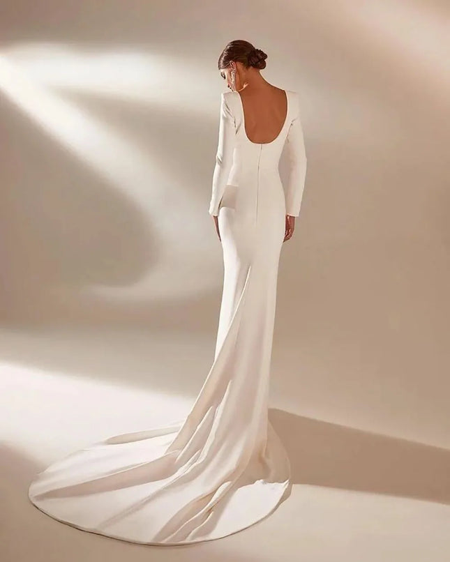 Mermaid Wedding Dresses 2024 Reception Party Bridal Gowns Customized Made Modern Women's Wedding Gown Vestido De Noiva