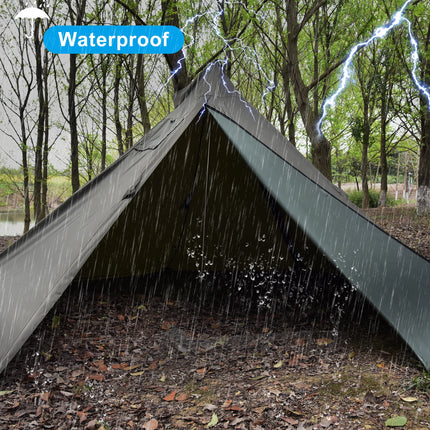 Tomshoo Flame-retardant Pyramid Hot Tent Outdoor Camping Waterproof Teepee Tent 1Person Tipi Tent Winter Stove Tent w Snow Skirt