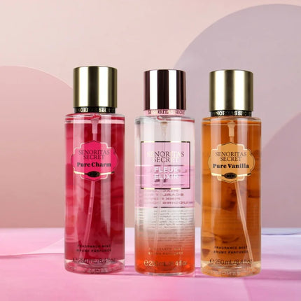 Body Spray Flower Fruit Lasting Perfume Natural Plant Love Spell Scent Velvet Petal Fragrance Crushed Flash Gold Deodorant 250ml