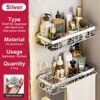 2 Pcs Silver 1 Rack / China Mainland