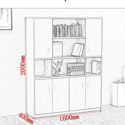 Compact Nordic Filing Cabinet Open Modern Designer Tall Office Cupboards Space Vertical Meuble De Rangement Storage Furniture