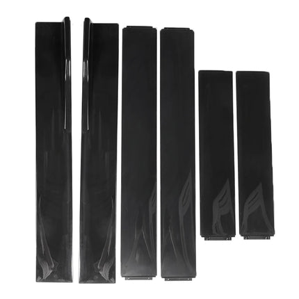 2M/2.2M Car Universal Side Skirts Extension Rocker Panels Lip Splitters 6PCS Side Spoiler For Civic Benz BMW ABS Car Accessories