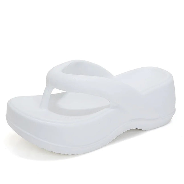 Eyriphy Platform Flip Flops Summer Thick Bottom Women Sandals Outdoor Beach Slippers Bathroom Home Shoes Comfort Soft Sole Slide