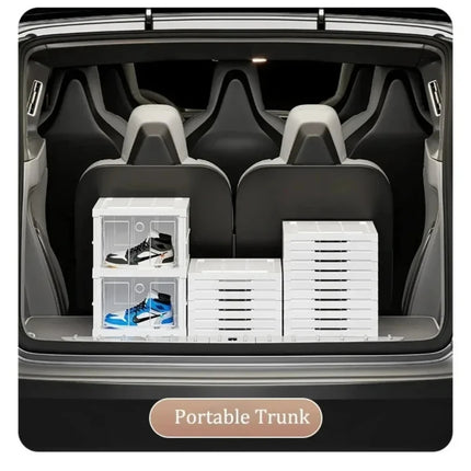 Stackable Shoes Cabinet Stackable Transparent Dustproof Shoe Cabinet Multi-functional Large Capacity Storage Organization Box