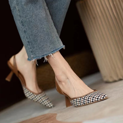 Pointed Toe Sexy High Heels Women New Sandals Summer Shoes 2023 Designer Party Shoes Dress Pumps Slingback Slippers Stilettos