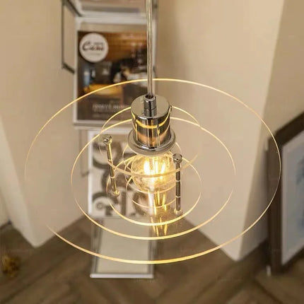 Mid-Ancient Chandelier Restaurant Simple Bar Bedside Study Island Table Exhibition Hall Nordic Creative Ufo Lamp