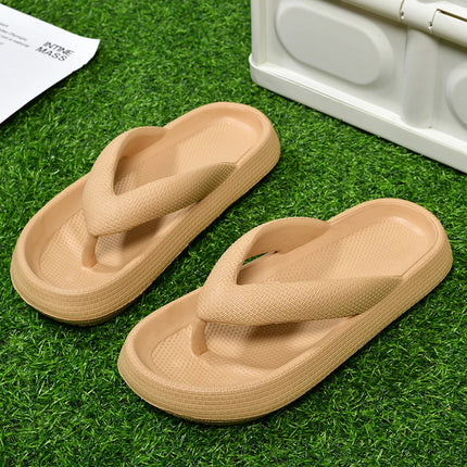 MAEDEF 2024 Flip Flops Men and Women Summer Anti-skid Outdoor Casual Light Beach Sandals Thick Platform House Bathroom Slippers