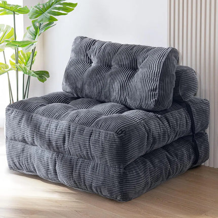 Folding Sofa Bed, Convertible Sleeper Chair with Pillow Foldable Matress,
