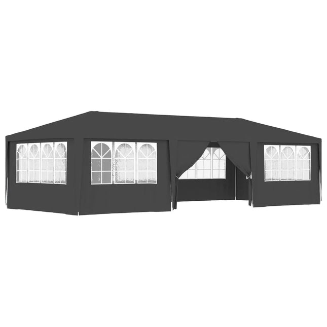4x9 m Anthricite Reception Tent and side walls 90g/m² Garden Supplies, awning, outdoor supplies, canopy, parasol, thermal insulation and rain proof