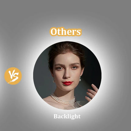 LED Bathroom Mirror 800mm Round Wall Mirror Bluetooth Colour Dimmable Front+Backlit Anti-fog Memory Time Temperature Display