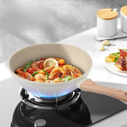 Kitchen Essentials Pot Set of 12 Non Stick Cookware Sets with Granite Coating and Universal Sensing Gas
