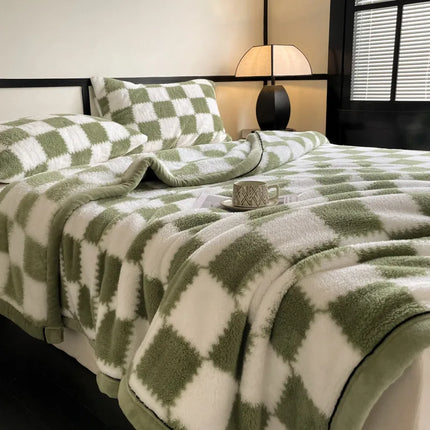 warm blanket coral velvet blanket, milk velvet long velvet light luxury blanket blanket