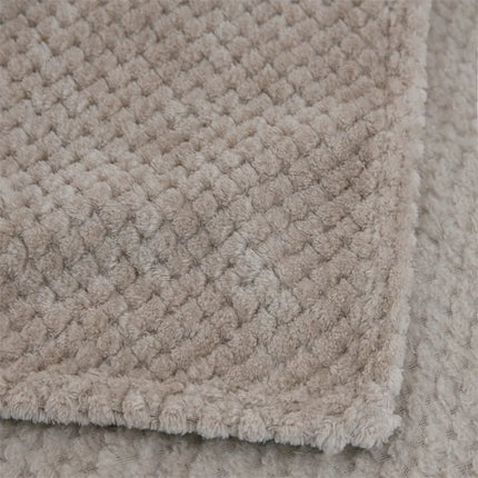 Solid Soft Warm Fleece Plaid Blankets and Bedspreads Living Room Bedroom Air