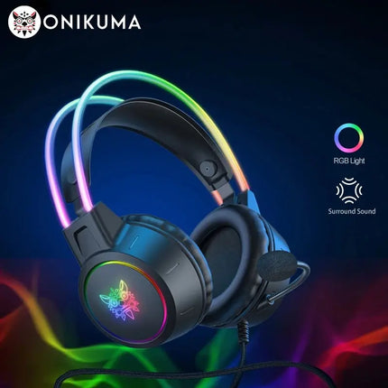 ONIKUMA X15 Pro Over-Ear Headphones Gaming Headset Wired Cancelling Earphones