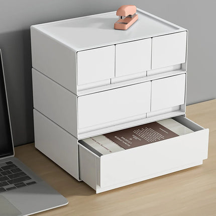 Multi-Layer Stackable Desktop Drawer Home Student Stationery Office Storage Cabinet Jewellery Jewellery Box Desktop Storage