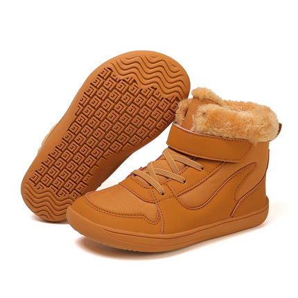 Kids Wide Toe Barefoot Snow Boots Boys/Girls Winter Minimalist Sneakers