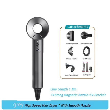 Professional Leafless Hair Dryer, High-Speed Negative Ion 110,000 Rpm,