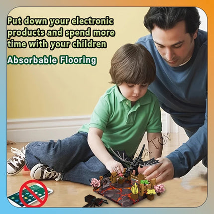 Z33001 Magnetic Cube Building Block Zoo Magnetic Base Assembly Ornament Set, children's educational magnetic toy
