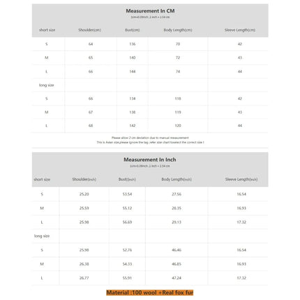 High End Double-sided Wool Strapping Real Wool Fur Coat Women's Removable Cuffs Fox Fur Temperament Cashmere Short Jacket