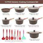 Brown-13 pcs set