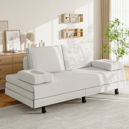 Sofa Bed, 201cm, 90x200cm Sofa Retractable Folding To 180x200