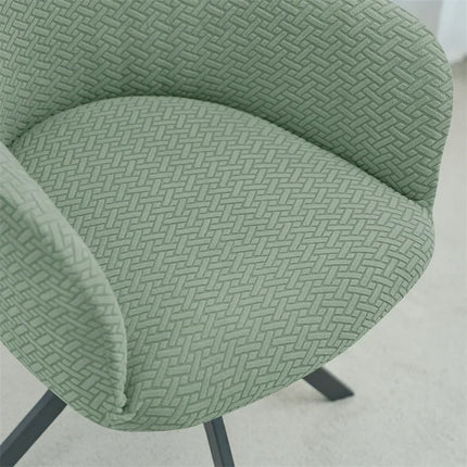 1/2/4/6pcs Elastic High Arm Dining Chair Covers Jacquard Office Chair Cover .