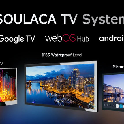 Soulaca 22inches Smart Mirror TV Waterproof 1080P HD Panel Built-in WiFi Bluetooth Android 11.0 New Model 2024 Magic LED US EU