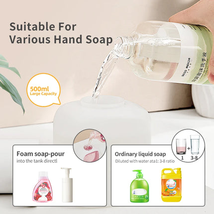 Automatic Soap Dispenser Foam Smart Hand Washing Machine 500ml Liquid