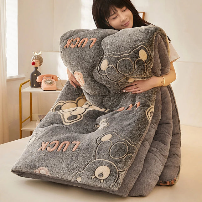 Super Warm Winter Blanket for Bed Spring Autumn Lamb Cashmere Weighted
