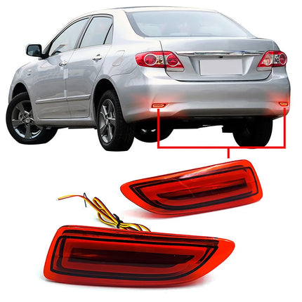 2Pcs/Pair LED Car Lights Rear Bumper Reflector Light Car Accessories LED Brake Signal Lamp Fit For TOYOTA COROLLA 2011 2012 2013