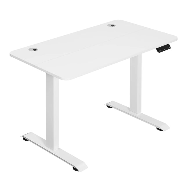 Electric Steel Standing Gaming Table 120x60cm Height Adjustable Computer Office Desk with 4 Memory Controls for Home