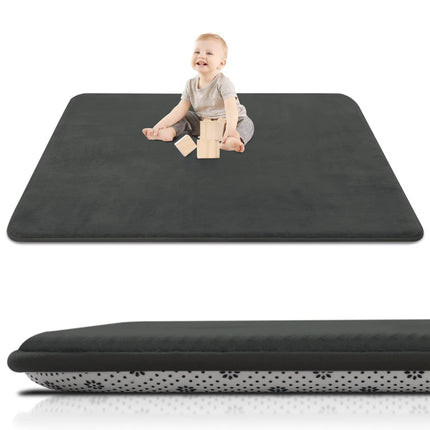 Solid Color Thickened Flannel Carpet - For Living Room Rug, Children's Crawling