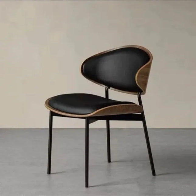 Nordic Wood Chair Designer Italian Retro Luxury Simple Dining Chair Home Modern Living Room Chair Backrest Bedroom Dresser