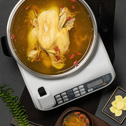 Intelligent cooking robot Large capacity household kitchen Multifunctional cooking machine No oil fume Automatic cooking pot