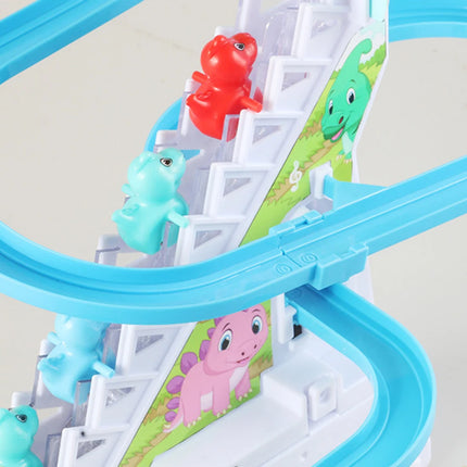 Racing Car Train Toy Duck/Pig/Dinosaur/Penguin Climb Stairs Toy Early Educational Toys