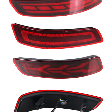 2Pcs LED Rear Bumper Reflector Lamp Driving Warning Light Brake Stop Light Turn Signal Light For Toyota Corolla Altis 2014-2018