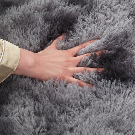 Gray Carpet for Living Room Plush Rug Bed Room Floor Fluffy Mats Anti-slip Home Decor Rugs Soft
