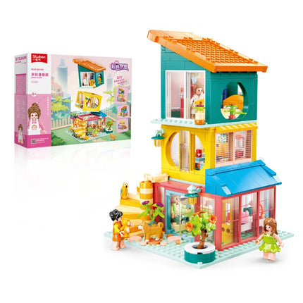 571PCS Colorful Stacking House Kitchen Bedroom Living Room DIY Stacking