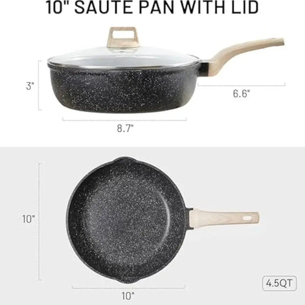 10-Inch Nonstick Deep Frying Pan