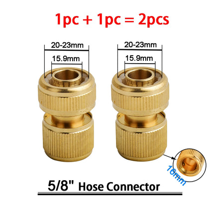 1Sets Garden Hose Quick Connect Water Hose Fitting, 3/4 Inch 1/2 Inch Brass BSP Female